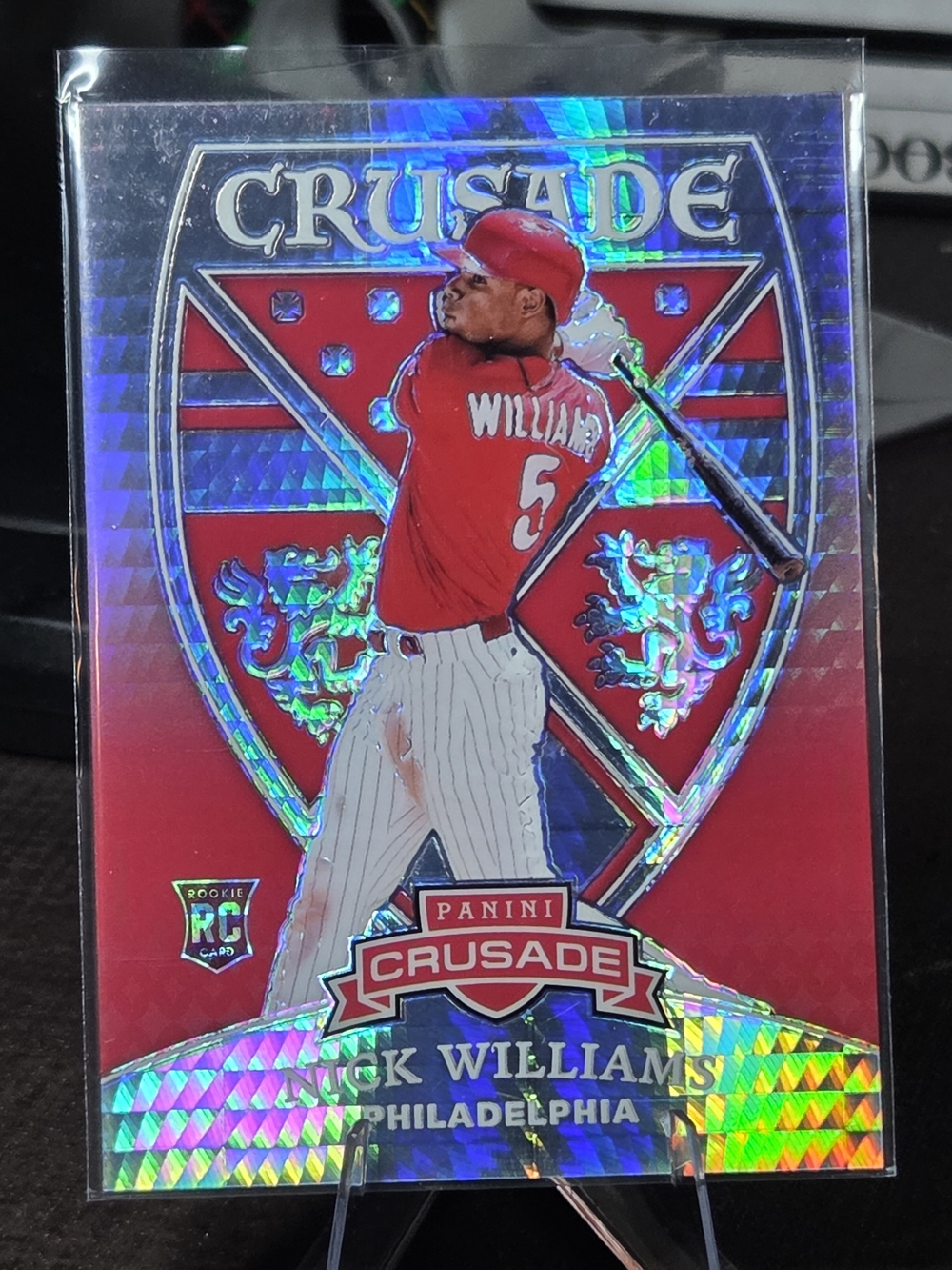 Panini Crusade Nick Williams Baseball Card - Red Holo